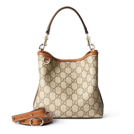 Gucci GG Emblem Mini Bucket Bag
