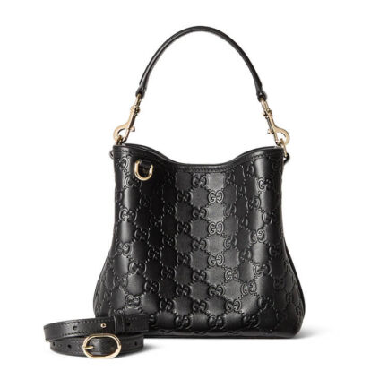 Gucci GG Emblem Small Bucket Bag