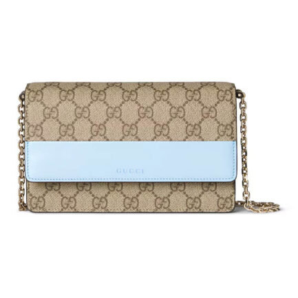 Gucci GG Emblem Wallet On Chain