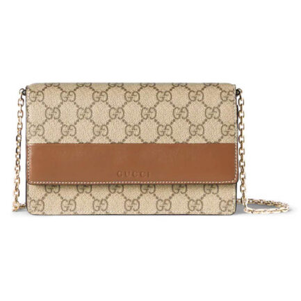 Gucci GG Emblem Wallet On Chain