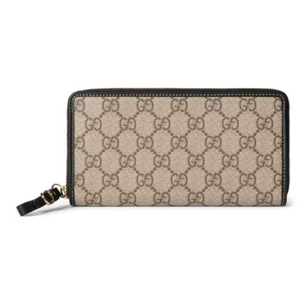 Gucci GG Emblem Zip Around Wallet
