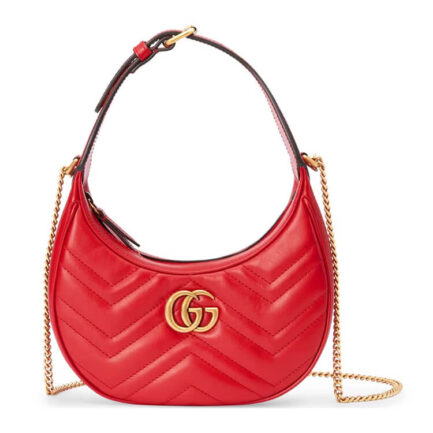 Gucci GG Marmont Half-moon Shaped Mini Bag