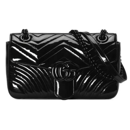 Gucci GG Marmont Patent Small Shoulder Bag