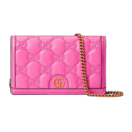 Gucci GG Matelasse Chain Wallet
