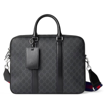 Gucci Small GG Briefcase With Shoulder Bag