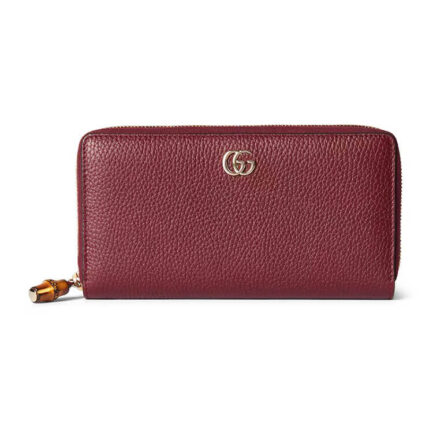 Gucci Zip Around Wallet With Bamboo